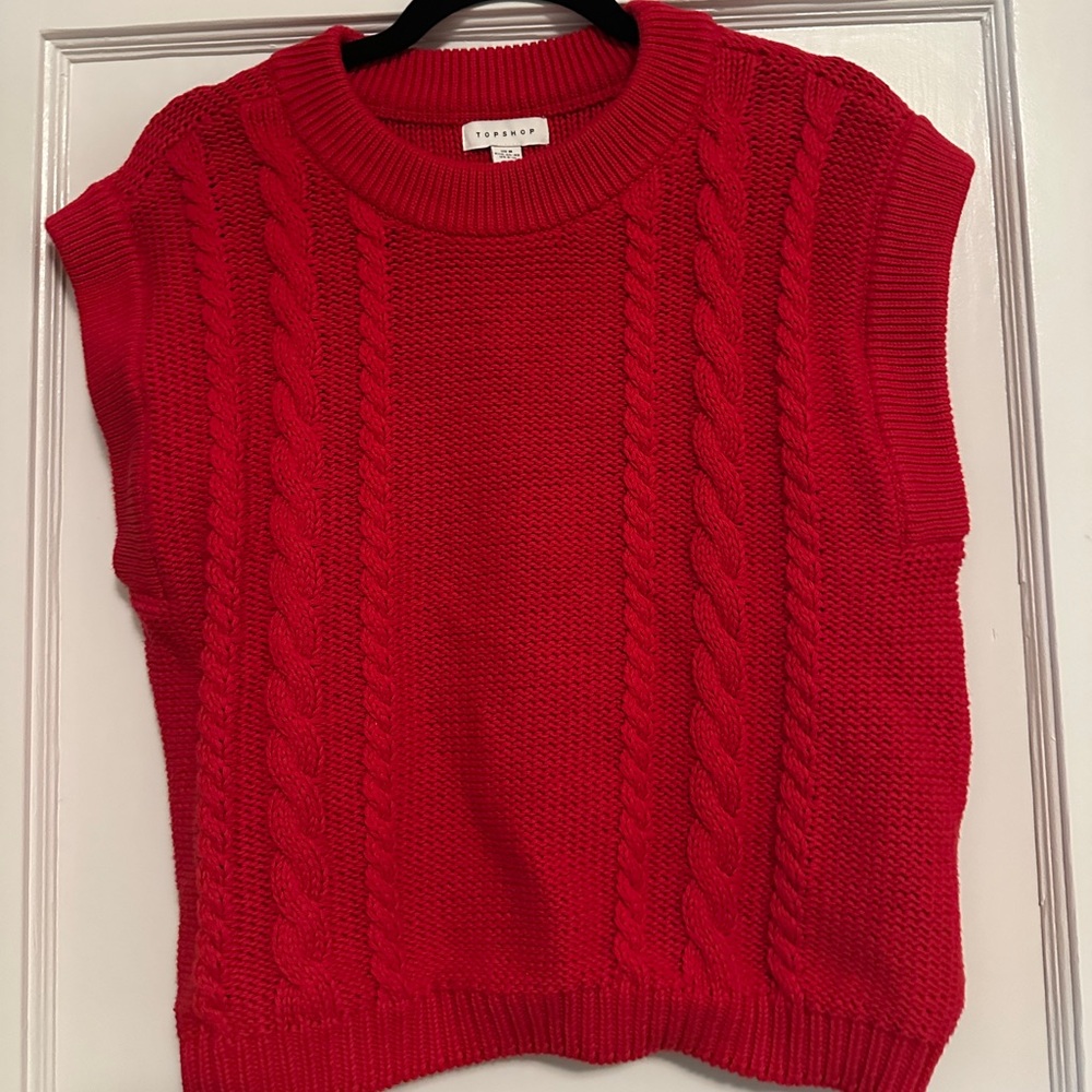 Topshop knitted vest size medium
